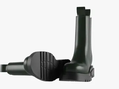 Chelsea Boots Green 3D model