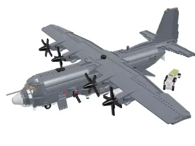 MocBricks3D - Lockheed AC-130 3D print model