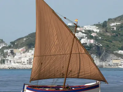 Shells Fishing Sailing Boat  Low-poly 3D model