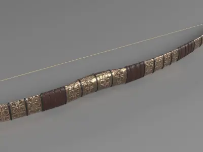 PHOTOREALISTIC HISTORICAL BOW 3D model