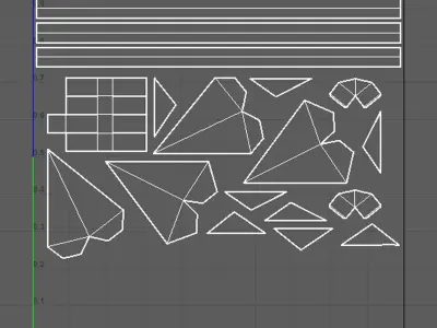  Collection low poly bows for coloring separate UV Free low-poly 3D model