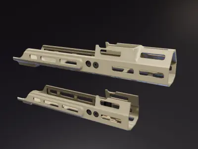MREX Scar Handguard Low-poly 3D model