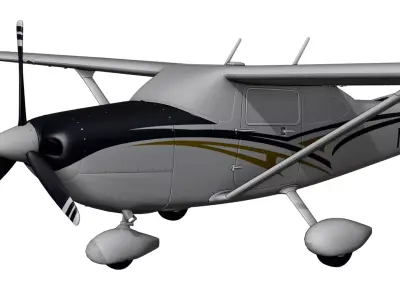 Cessna 182 Skylane  High Quality 3D Model 3D model