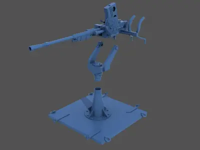 Japanese 25mm MG - Commercial license - 1-100 scale 3D print model