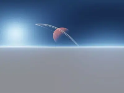 Space HDRI Pack 8K  Skybox Galaxy and  Sci-Fi Environments Low-poly 3D model