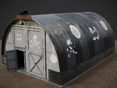 military shelter 3D model
