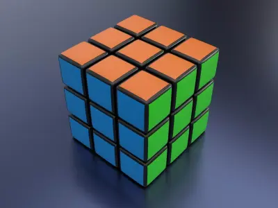 Rubiks Cube Free 3D model buy
