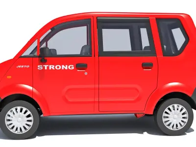 Mahindra Jeeto Mini van 3D Model Indian Light Vehicle LCV 3D model