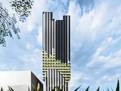 Modern High-rise Building 3D model