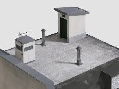 England building at old church st 52 modular London Low-poly 3D model