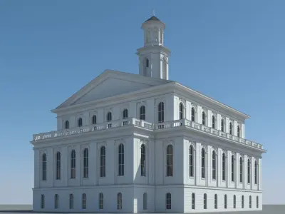 Generic Town Hall Building 3D model