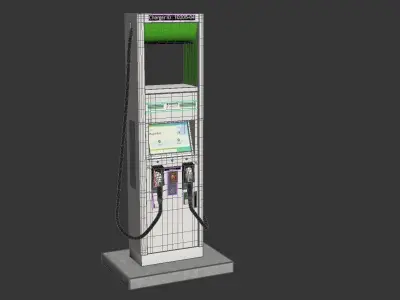Electric Vehicle Charging Station Electrify America Part 2 3D model