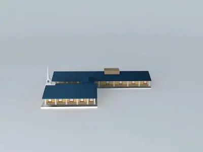 LDS. Bermejillo Meeting Center, Durango, Mexico. Free 3D model
