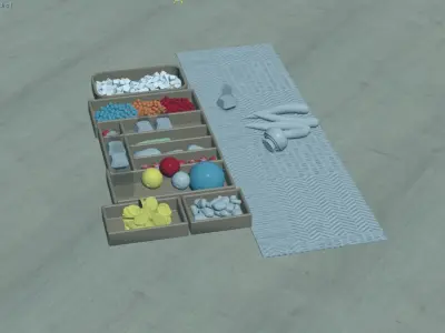 Loose Part Furniture Free 3D model