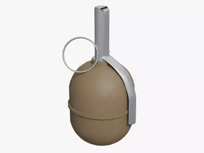 RGD-5 Grenade - Low Poly Game Ready Low-poly 3D model
