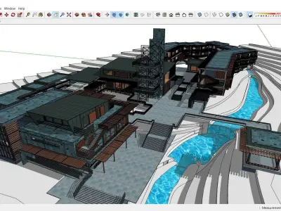 Sketchup Hotel K7 3D model