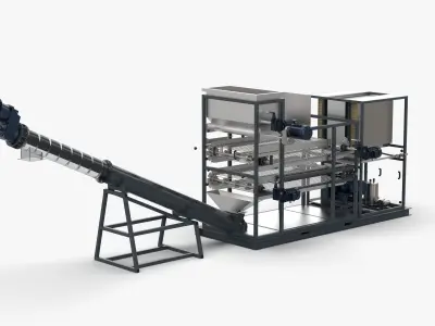 Heat Pump Sludge Drying Machine 3D model