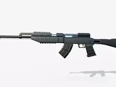 SKS Rifle  Low-poly 3D model purchase
