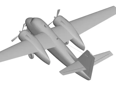 Grumman C-1 Trader 3D model