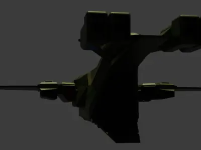 Halo Pelican Dropship 3D Model Low-poly 3D model