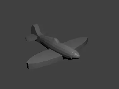 British Supermarine Spitfire Fighter Aircraft Free 3D print model