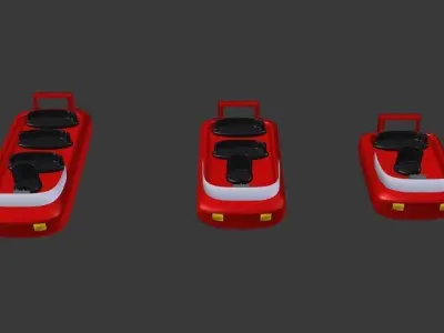 Ufobo Ufo Boat Low-poly 3D model