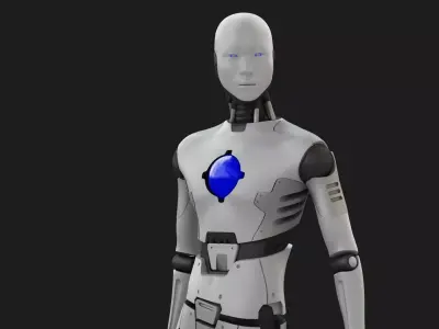 ANDROID MANO RIGGED 3D model