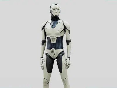 HUMANOID ORPHEUS-B  Rigged for Unreal Engine - Unity - MIXAMO 3D model