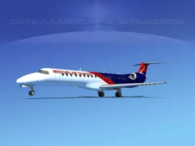 Embraer ERJ-145 Mercury Charter 3D model