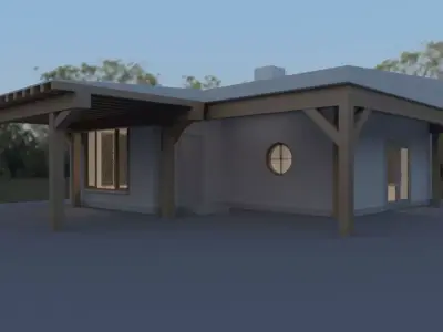 Small guest summer house Free 3D model