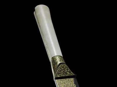 19th Century Iran Knife Low-poly 3D model