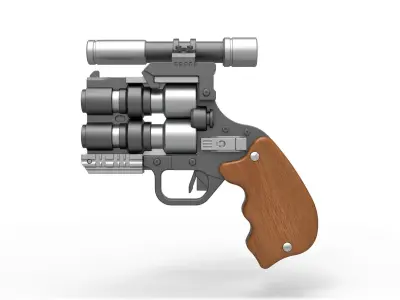 Snubble special Blaster pistol from Solo A Star Wars Story 3D model