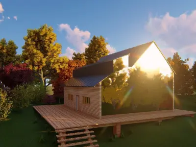 Forest House Free 3D model