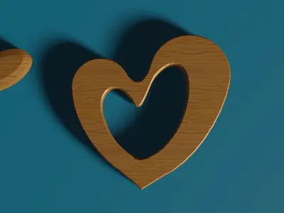 Wood Teether - Mordedor de madera Low-poly 3D model