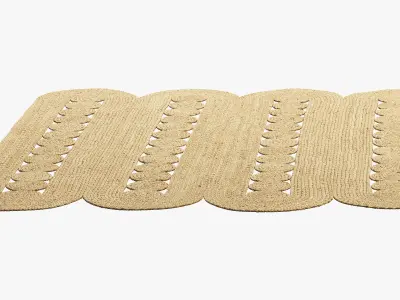 Safavieh Hajri Jute Rugs part 2 2 options 3D model