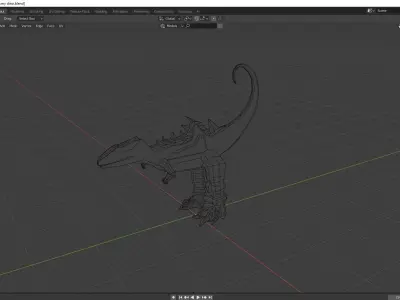 Sci-Fy Dinosaur Free low-poly 3D model