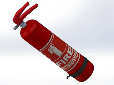 Fire extinguisher Free 3D print model