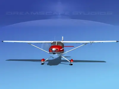 Cessna 170 Pipeline Patrol 3D model