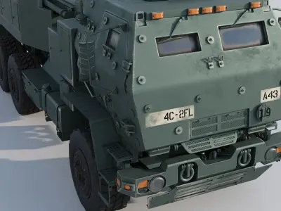  M142  HIMARS  Low-poly 3D model