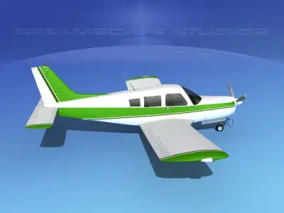 Piper Turbo Arrow 240 V08 3D model