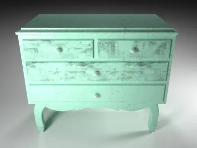 Furniture vintage 3 Free low-poly 3D model
