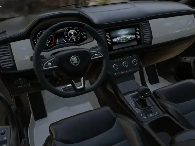 High Quality 3D Model of Skoda Kodiaq 2016 Realistic Game Ready Free low-poly 3D model