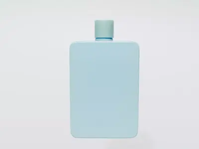 Square Bottle Low-poly 3D model