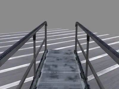 Bridge walkway Free low-poly 3D model