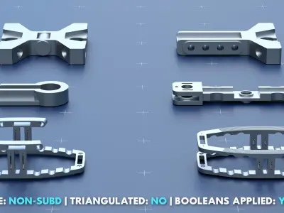 Factory Greeble Kitbash Pack 4 3D model