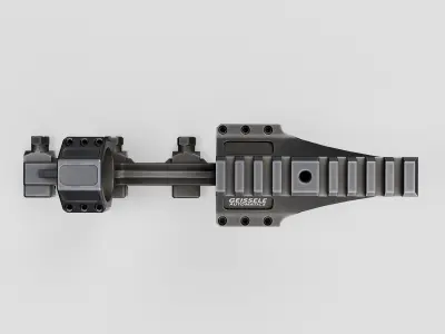 Geissele Super Precision 34mm Vanguard Scope Mount Free low-poly 3D model