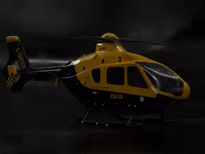 Helicopter london fire brigade 3D model