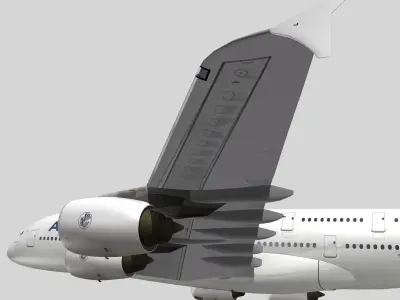 Airbus A-380 Air France 3D model