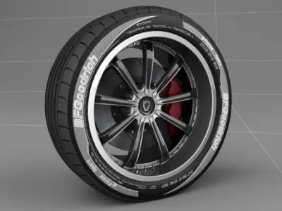 Wheel concept 1 3D model