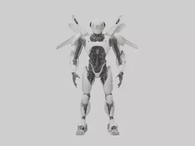 Exoskeleton Suit Mode 1 Low-poly 3D model